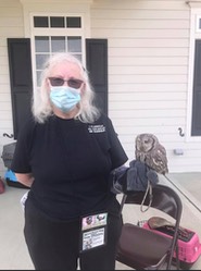 helen and blinky porch visit